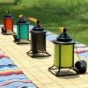 Promo ⌛ Sunnydaze Decor Sunnydaze Outdoor Metal Patio Deck Poolside Lawn Tabletop Citronella Torch Set - Green, Blue, Orange, and Brown - 8pc 😉 -Outdoor Lighting Store unnamed file 827