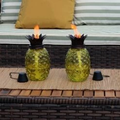 Outlet 🎉 Sunnydaze Decor Sunnydaze Outdoor Adjustable Height 3-in-1 Glass Tropical Pineapple Torches with Connected Snuffs and Metal Poles - Yellow - 2pk ⭐ 10 Outlet 🎉 Sunnydaze Decor Sunnydaze Outdoor Adjustable Height 3-in-1 Glass Tropical Pineapple Torches with Connected Snuffs and Metal Poles - Yellow - 2pk ⭐ -Outdoor Lighting Store unnamed file 849