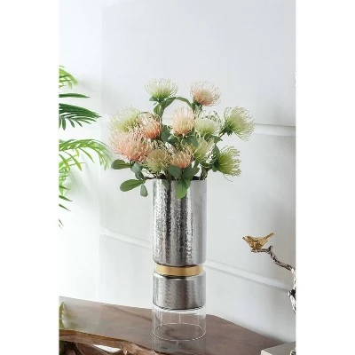 Best deal ✔️ Clear & Mercury Candle Holder - Silver - A&B Home 🌟 5 Best deal ✔️ Clear & Mercury Candle Holder - Silver - A&B Home 🌟 - Image 5