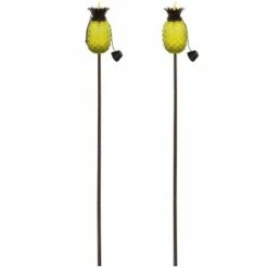 Outlet 🎉 Sunnydaze Decor Sunnydaze Outdoor Adjustable Height 3-in-1 Glass Tropical Pineapple Torches with Connected Snuffs and Metal Poles - Yellow - 2pk ⭐ 11 Outlet 🎉 Sunnydaze Decor Sunnydaze Outdoor Adjustable Height 3-in-1 Glass Tropical Pineapple Torches with Connected Snuffs and Metal Poles - Yellow - 2pk ⭐ -Outdoor Lighting Store unnamed file 850