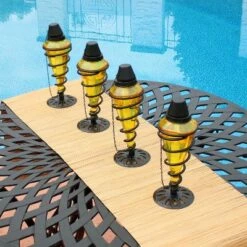 Coupon 🌟 Sunnydaze Decor Sunnydaze Outdoor Tabletop Glass and Metal Swirl Patio Table and Lawn Citronella Torch Set - Yellow - 8pk 👍 8 Coupon 🌟 Sunnydaze Decor Sunnydaze Outdoor Tabletop Glass and Metal Swirl Patio Table and Lawn Citronella Torch Set - Yellow - 8pk 👍 -Outdoor Lighting Store unnamed file 855