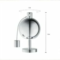 Best Sale 👍 Nature Spring 10" Tabletop Torch Lamp With Stainless Steel Citronella Canister and Fiberglass Wick 🎉