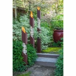 Coupon 😀 Mason Torch Medium - Rust - Terra Flame 💯 6 Coupon 😀 Mason Torch Medium - Rust - Terra Flame 💯 -Outdoor Lighting Store unnamed file 888