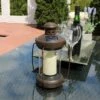 Buy ⭐ Sunnydaze Decor Sunnydaze Outdoor Antique Style Hanging Solar Lantern Light with LED Light and Candle - 12" - Bronze - 6pk 👏
