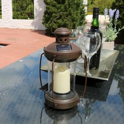 Buy โญ Sunnydaze Decor Sunnydaze Outdoor Antique Style Hanging Solar Lantern Light with LED Light and Candle - 12" - Bronze - 6pk ๐ 2 Buy โญ Sunnydaze Decor Sunnydaze Outdoor Antique Style Hanging Solar Lantern Light with LED Light and Candle - 12" - Bronze - 6pk ๐