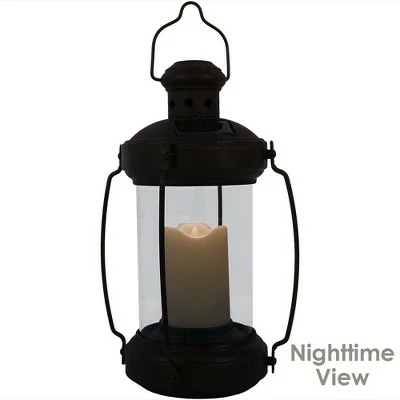 Buy โญ Sunnydaze Decor Sunnydaze Outdoor Antique Style Hanging Solar Lantern Light with LED Light and Candle - 12" - Bronze - 6pk ๐ 4 Buy โญ Sunnydaze Decor Sunnydaze Outdoor Antique Style Hanging Solar Lantern Light with LED Light and Candle - 12" - Bronze - 6pk ๐ - Image 3