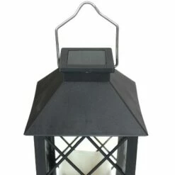 Brand new ❤️ Sunnydaze Decor Sunnydaze Outdoor Concord Hanging Tabletop Solar LED Rustic Farmhouse Decorative Candle Lantern - 11" - Black - 2pk 😉 -Outdoor Lighting Store unnamed file 962