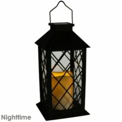 Brand new ❤️ Sunnydaze Decor Sunnydaze Outdoor Concord Hanging Tabletop Solar LED Rustic Farmhouse Decorative Candle Lantern - 11" - Black - 2pk 😉 -Outdoor Lighting Store unnamed file 965