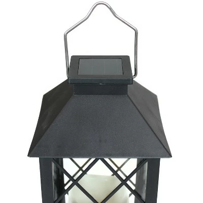 Top 10 ⌛ Sunnydaze Decor Sunnydaze Outdoor Concord Hanging Tabletop Solar LED Rustic Farmhouse Decorative Candle Lantern - 11" - Black ⭐ 5 Top 10 ⌛ Sunnydaze Decor Sunnydaze Outdoor Concord Hanging Tabletop Solar LED Rustic Farmhouse Decorative Candle Lantern - 11" - Black ⭐ - Image 3